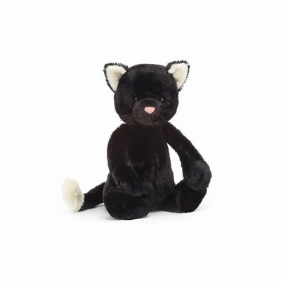 Jellycat Bashful Black Cat USA | 69240SIXN